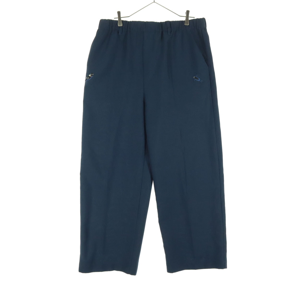 美品 graniph グラニフ 刺繍 チノパンツ XL ネイビー ビッグサイズ