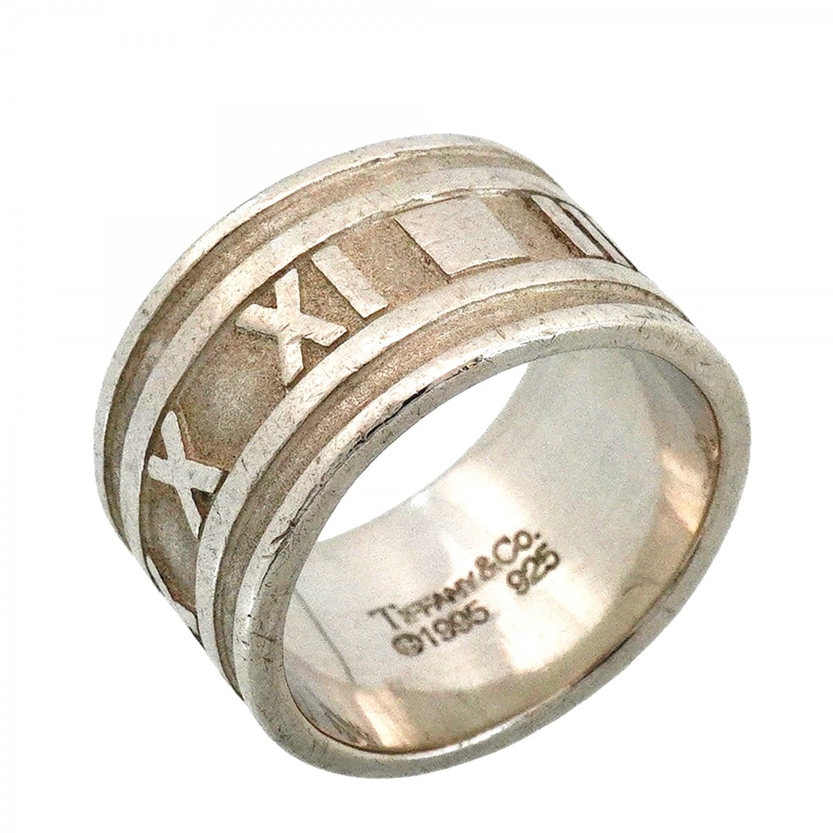 【6jfb0158】ティファニー リング アトラス ワイド シルバー925 12号【中古】レディース