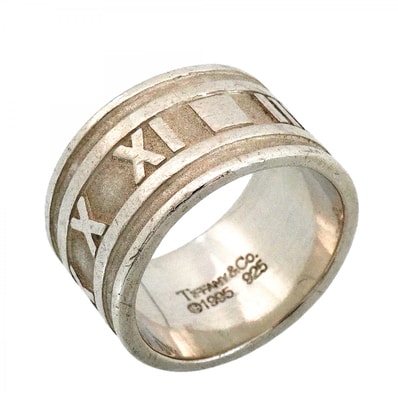 【6jfb0158】ティファニー リング アトラス ワイド シルバー925 12号【中古】レディース