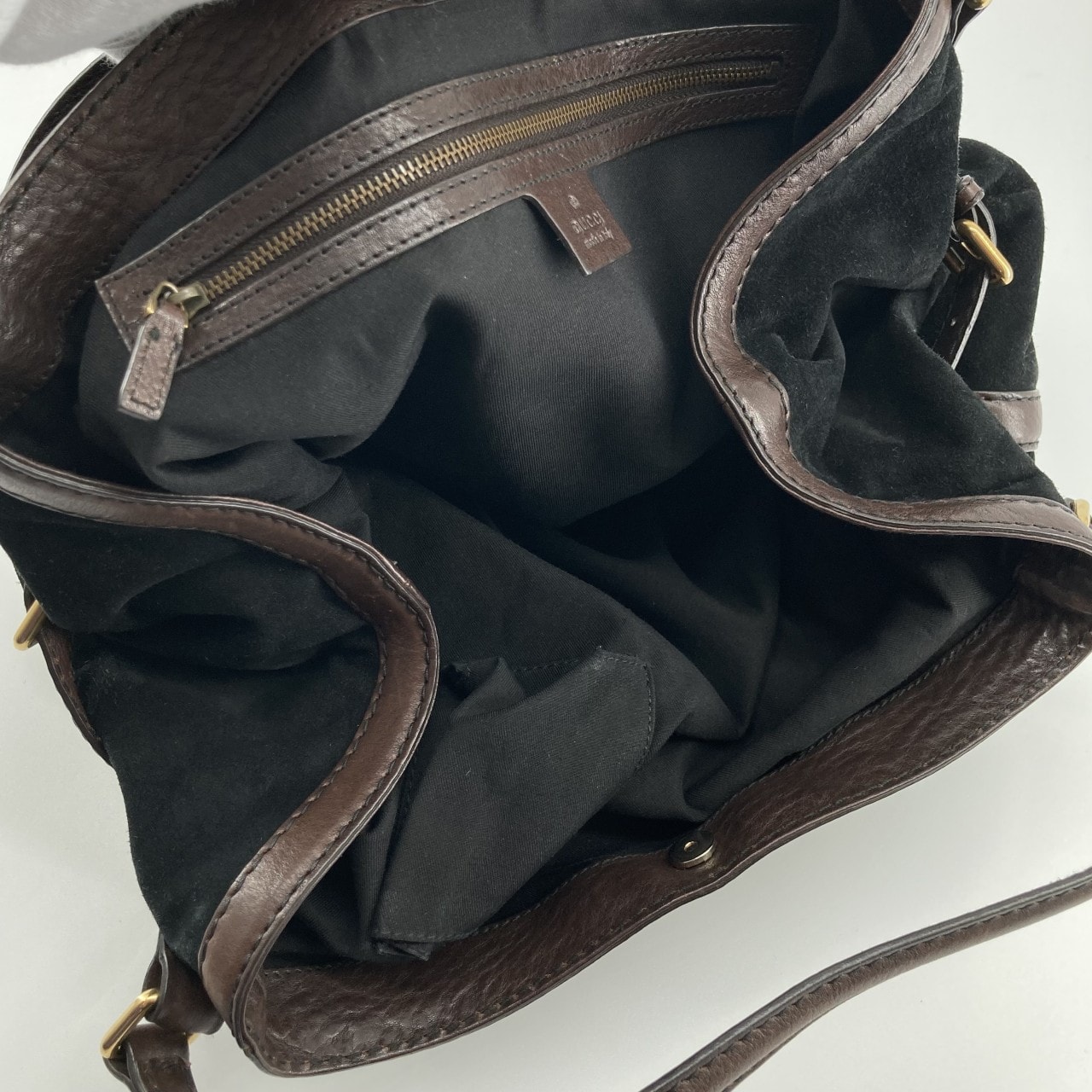 グッチ GUCCI トートバッグ 203546 ジョッキーホーボー レザー ダーク