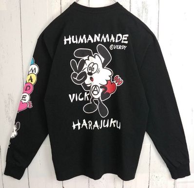 HUMAN MADE VICK LONG SLEEVE T-SHIRT "Black"