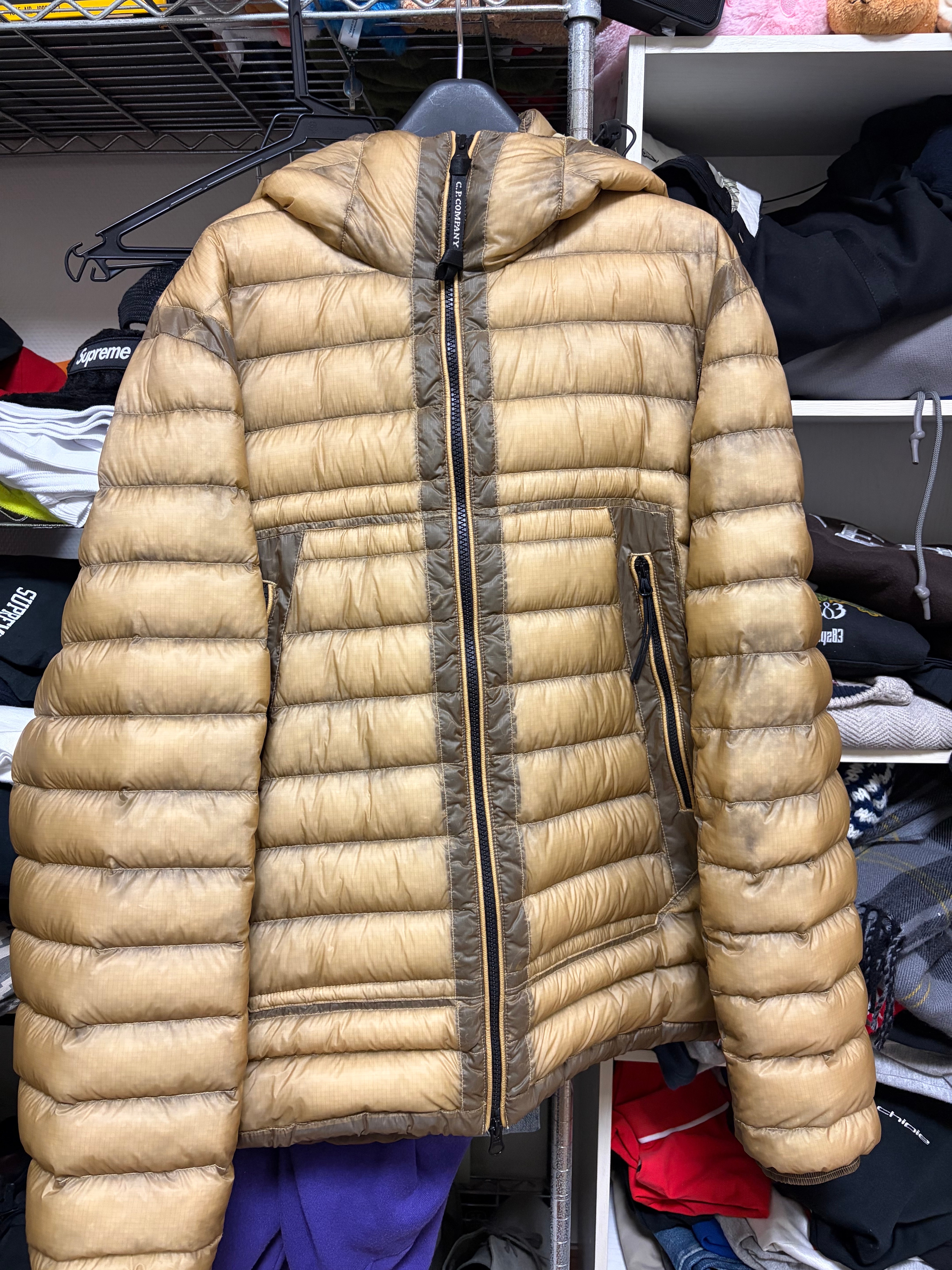 C.P Company D.D. Shell Goggle Down Jacket "Vintage Khaki"