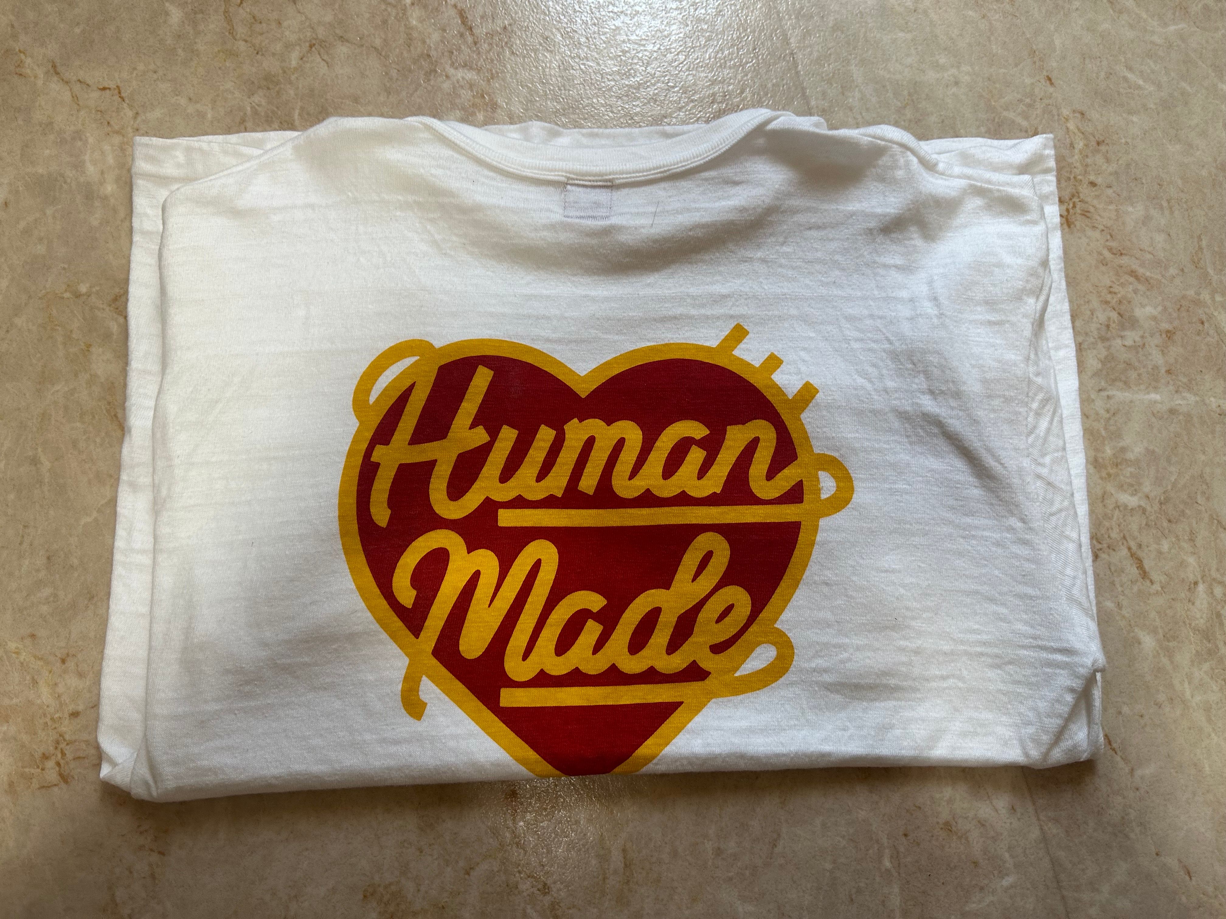HUMAN MADE Heart Badge T-Shirt "White"