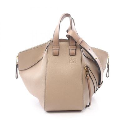 ロエベ LOEWE ハンモックバッグ スモール 2WAY ハンドバッグ バッグ レザー レディース ベージュ系 A538S35X51 【中古】