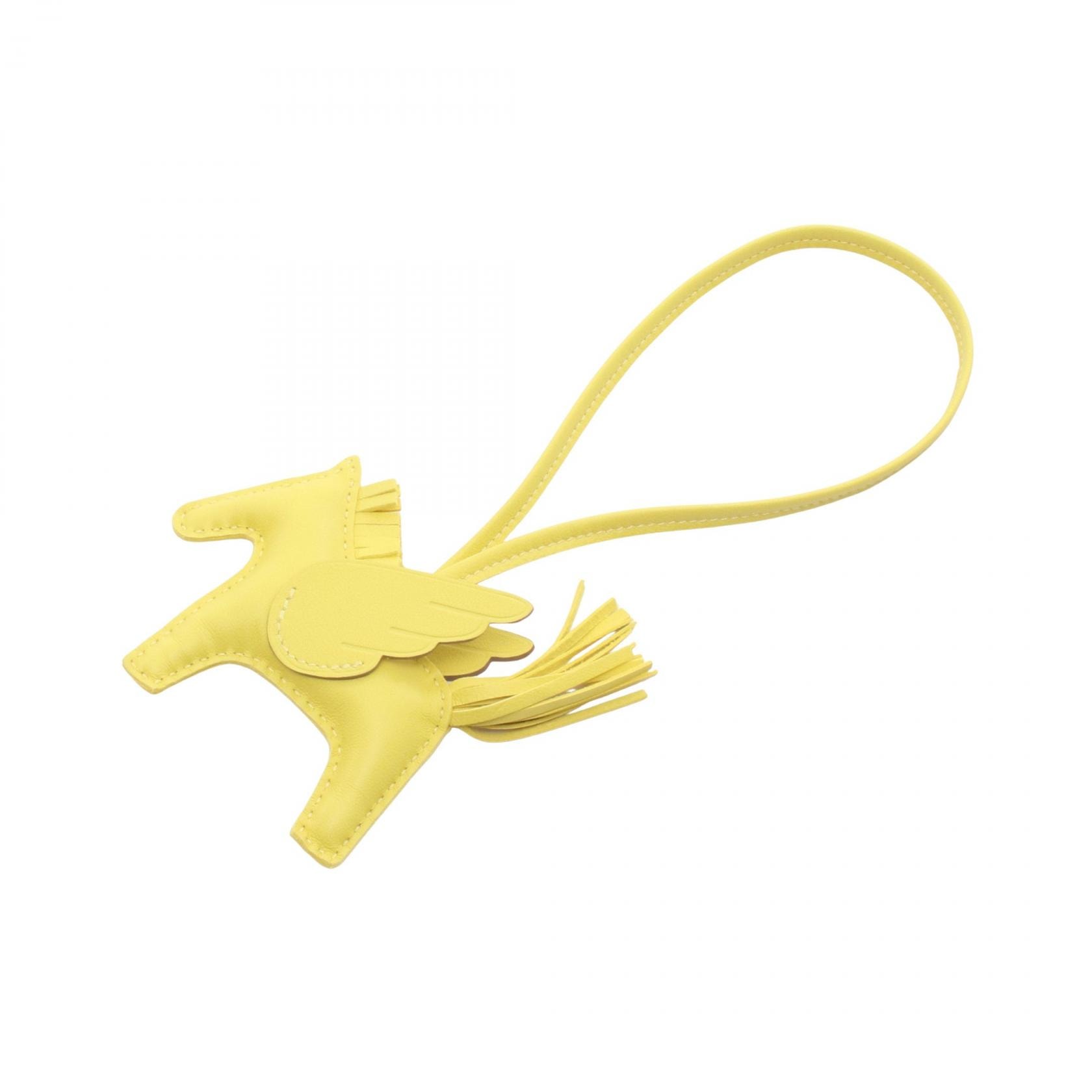 エルメス HERMES ロデオペガサスPM ライム チャーム アクセサリー アニョーミロ / ヴォースイフト アニョーミロ U刻印(2022年製造) レディース イエロー系 【中古】