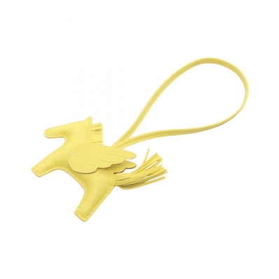 エルメス HERMES ロデオペガサスPM ライム チャーム アクセサリー アニョーミロ / ヴォースイフト アニョーミロ U刻印(2022年製造) レディース イエロー系 【中古】