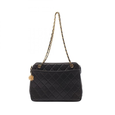 シャネル CHANEL マトラッセ ショルダーバッグ バッグ ラムスキン(羊革) レディース ブラック系 【中古】