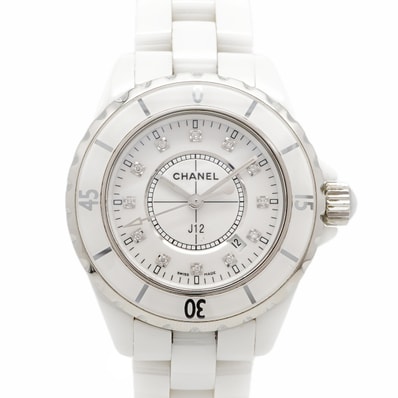 ★SALE【6wdc0268】シャネル J12 H1628 白文字盤【中古】腕時計 レディース