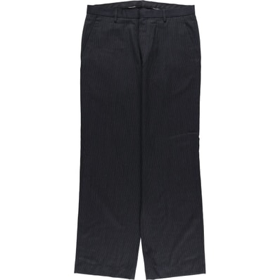 古着 00年代~ カルバンクライン Calvin klein ストライプ柄 ウールパンツ スラックス メンズw34相当/eaa625462