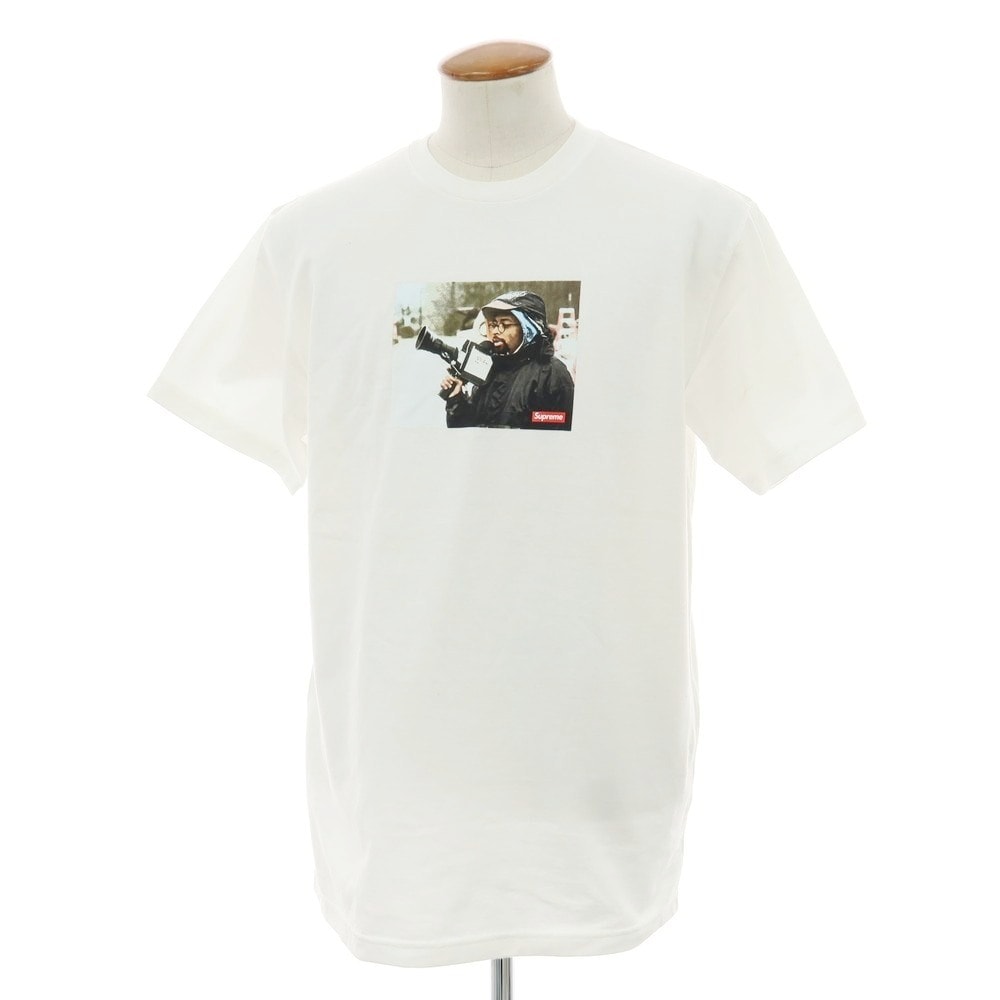 【中古】シュプリーム Supreme × Spike Lee 2025年春夏 40 Acres Spike Tee コットン 半袖Tシャツ ホワイト【サイズM】【メンズ】