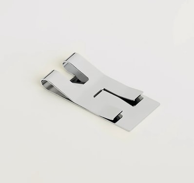 Hermes H Bill Clip "Silver"