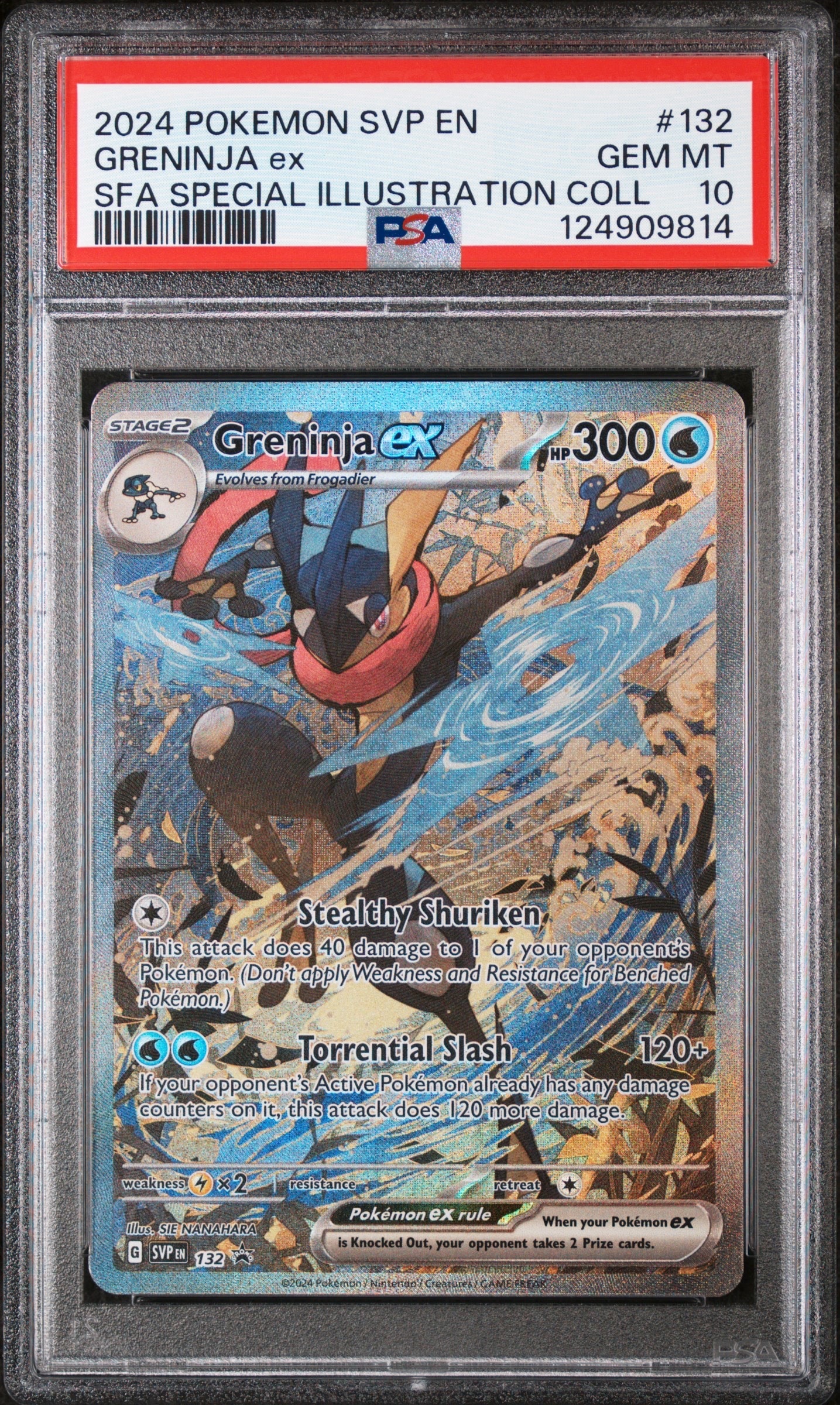 ゲッコウガex P [SVP EN 132]【英語版】(スカーレット&バイオレット「シュラウデッドフェイブル ゲッコウガex スペシャルイラストレーション コレクション」)