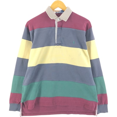 古着 ラルフローレン Ralph Lauren POLO by Ralph Lauren ボーダー柄 メンズM相当/eaa530790