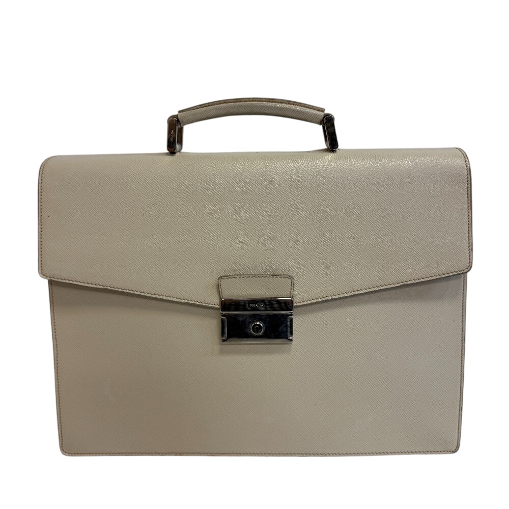 プラダ PRADA ビジネスバッグ サフィアーノ ホワイト