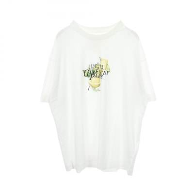ジバンシィ GIVENCHY レモン 半袖Tシャツ 衣料品 トップス コットン メンズ ホワイト系 BM71JA3YN6 【中古】
