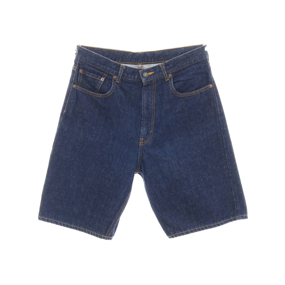 【中古】ビームスプラス BEAMS PLUS コットン デニム ショートパンツ ネイビー【サイズL】【メンズ】