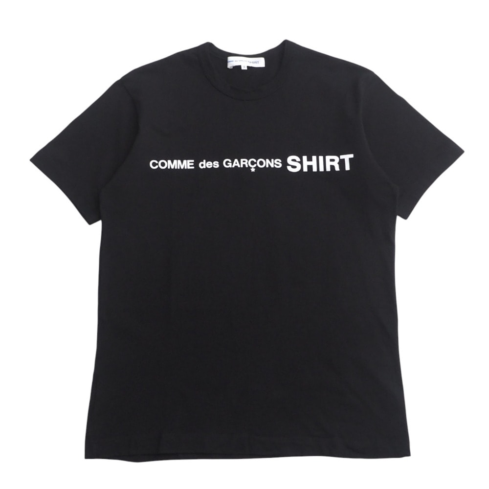 ■美品■COMME des GARCONS SHIRT コムデギャルソンシャツ 半袖Tシャツ サイズM ロゴ プリント コットン ブランド古着【中古】RA4560