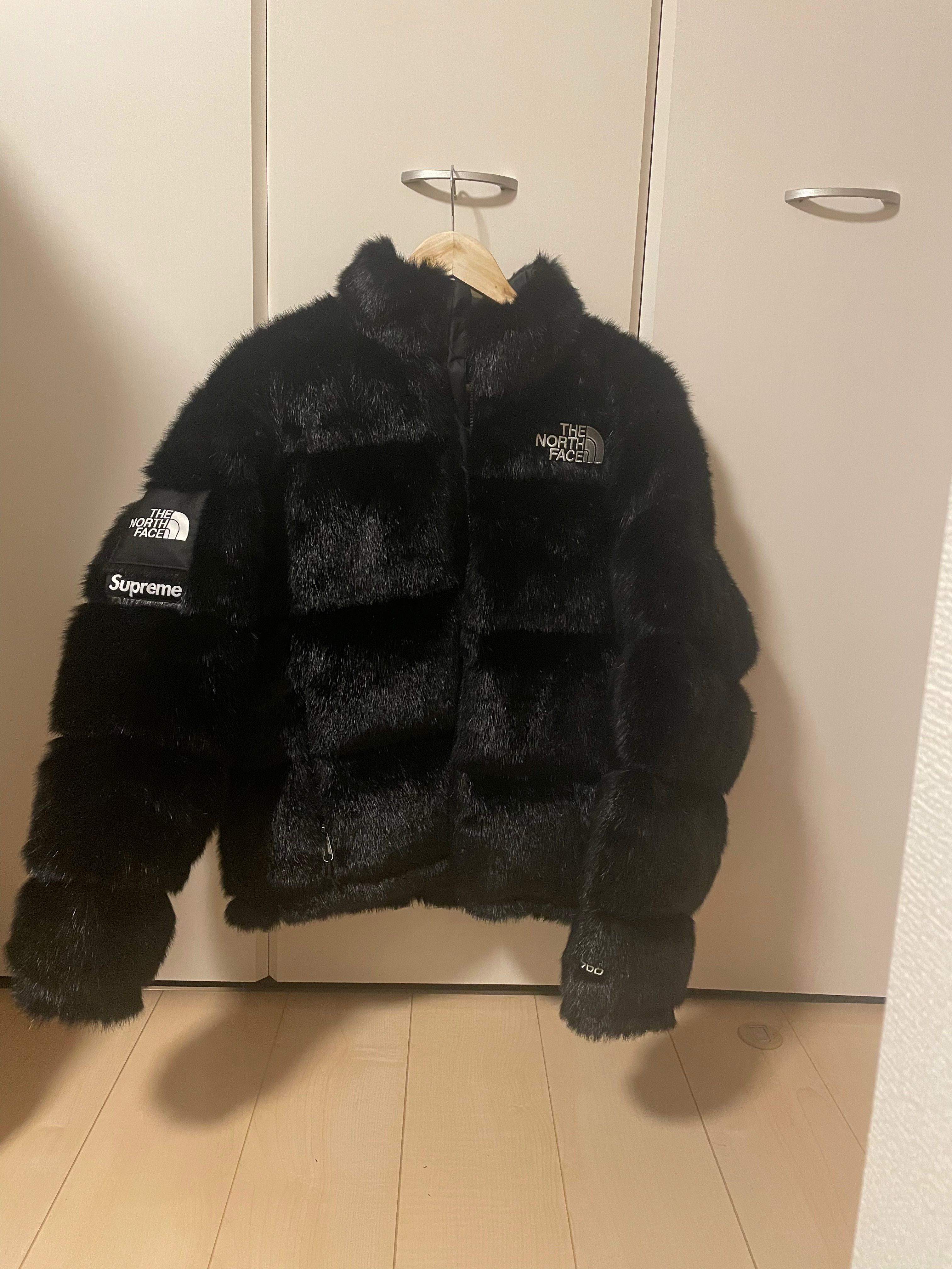 Supreme x The North Face Faux Fur Nuptse Jacket "Black"