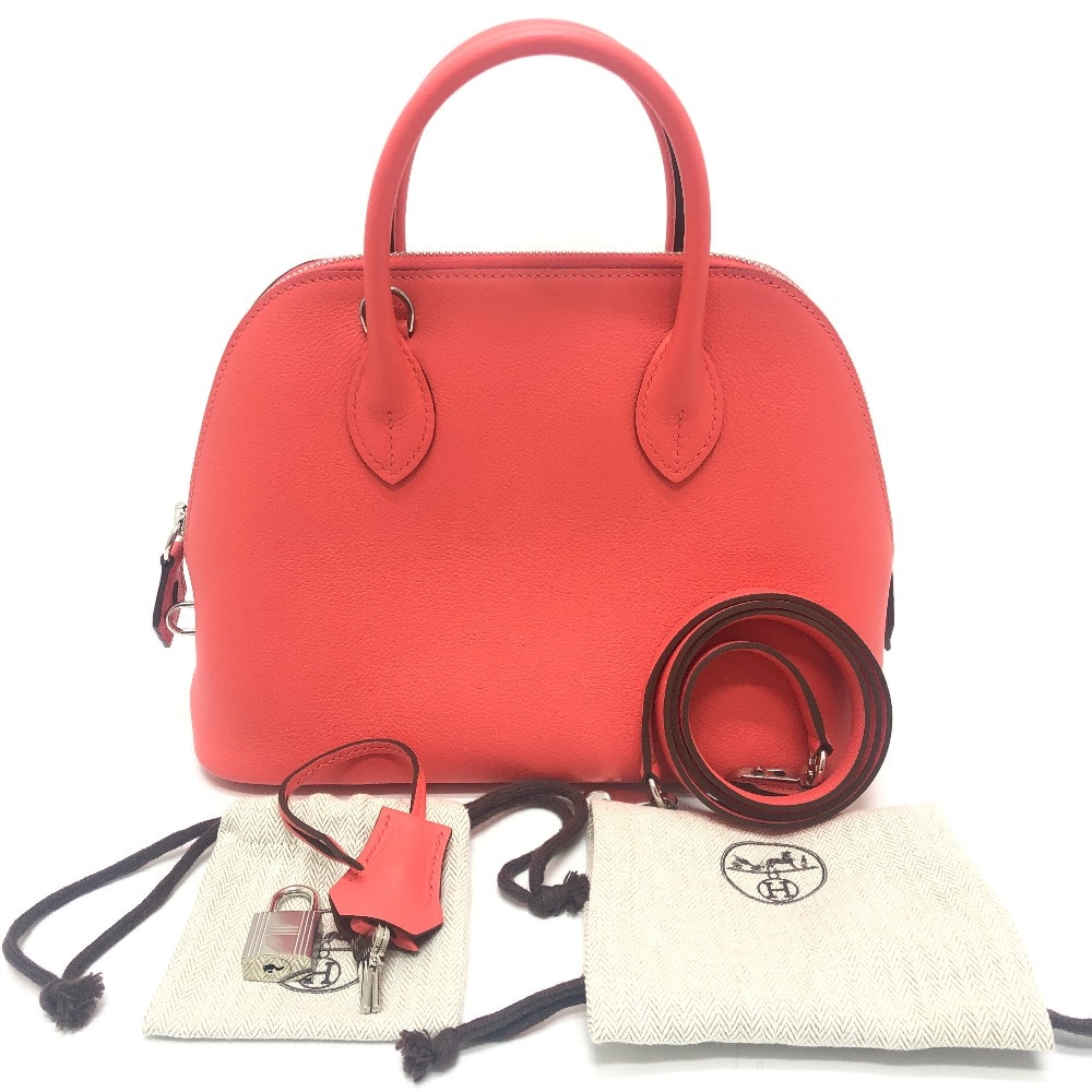 エルメス HERMES ボリード1923 25 ヴェルソ 2WAY カバン ショルダーバッグ シルバー金具 ハンドバッグ エバーカラー U刻 ローズテキサス 未使用