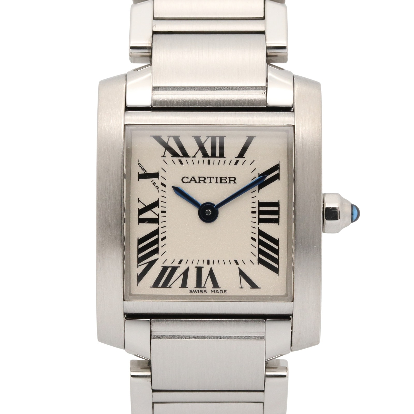 カルティエ CARTIER タンクフランセーズ SM 腕時計 時計 ステンレススチール レディース シルバー系 W51008Q3 【中古】