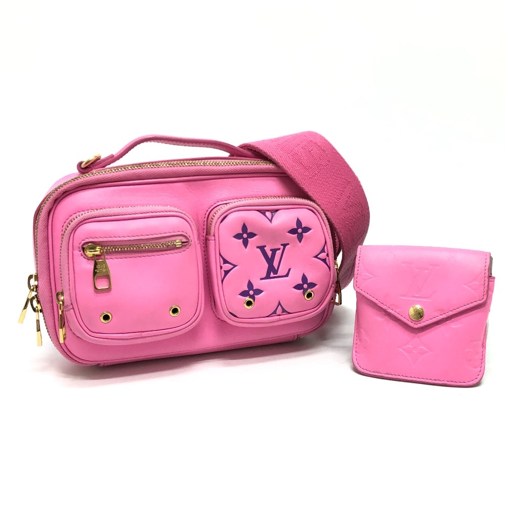 ルイヴィトン LOUIS VUITTON クロスボディバッグ M59244 ユーティリティ 2WAYバッグ カバン バッグ ショルダーバッグ ハンドバック 斜め掛け ショルダーバッグ レザー ローズ ピンク