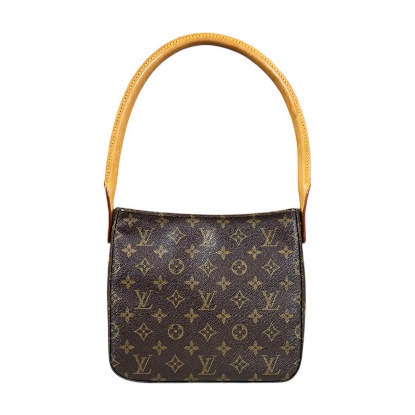 ルイヴィトン ルーピングMM モノグラム ショルダーバッグ モノグラムキャンバス M51146 ブラウン レディース LOUIS VUITTON  中古