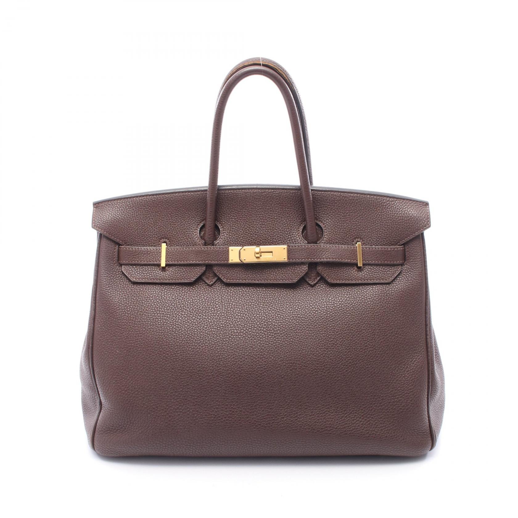 エルメス HERMES バーキン35 ショコラ ハンドバッグ バッグ トゴ トゴ □L刻印(2008年製造) レディース ブラウン系 【中古】