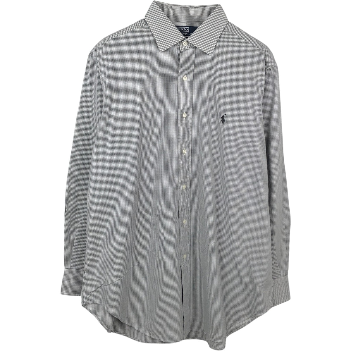 古着 ラルフローレン Ralph Lauren POLO by Ralph Lauren Philip 長袖 コットンチェックシャツ メンズL相当/eaa666322