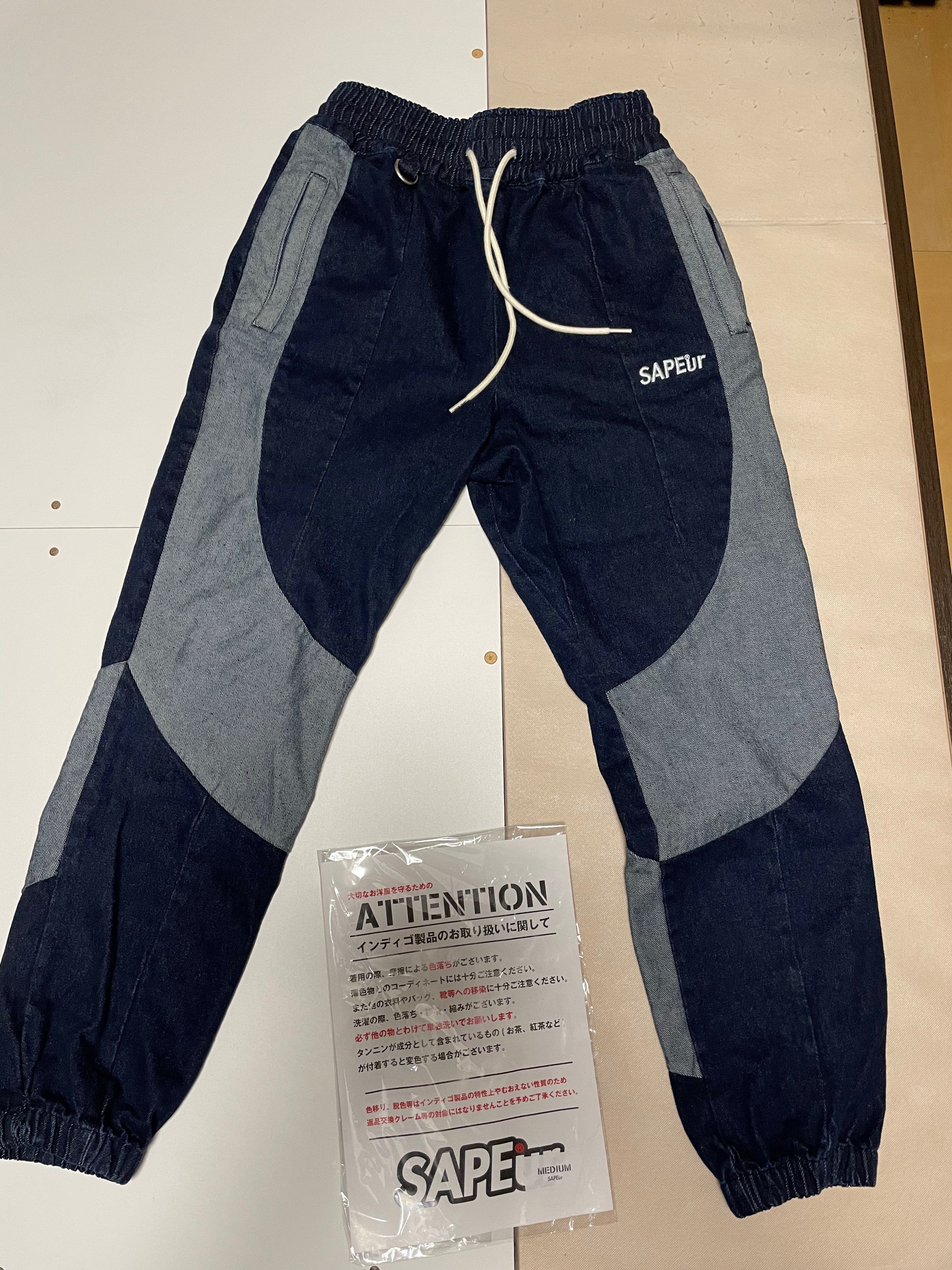SAPEur DENIM TRACK PANTS "Indigo"