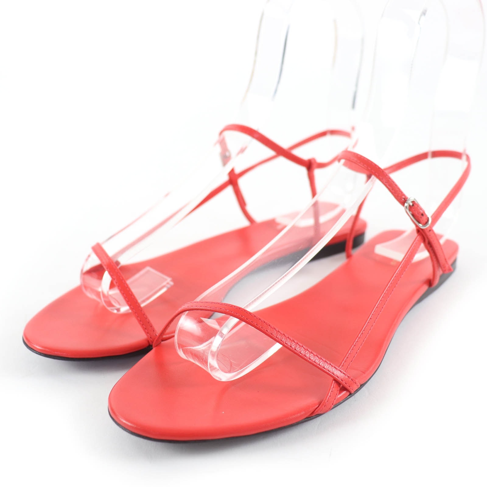 良品 ザロウ サンダル レッド レディース 35