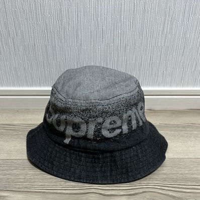 Supreme Fade Jacquard Denim Crusher "Black"