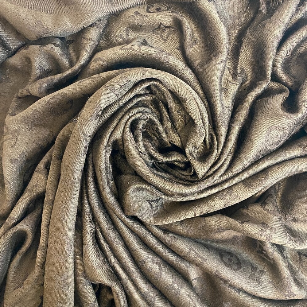 ルイヴィトン LOUIS VUITTON ストール モノグラム ヴォアル 大判 ブラウン