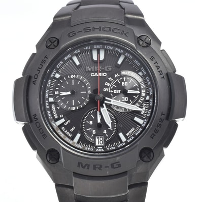 カシオ CASIO MRG-8000B MR-G ブラック ソーラー GPS衛星電波 メンズ 良品 腕時計 I#147532