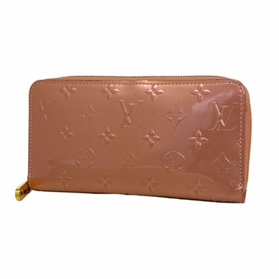 【6eb1704】ルイヴィトン 長財布 ヴェルニ ジッピーウォレット M69796 ローズパール【中古】レディース