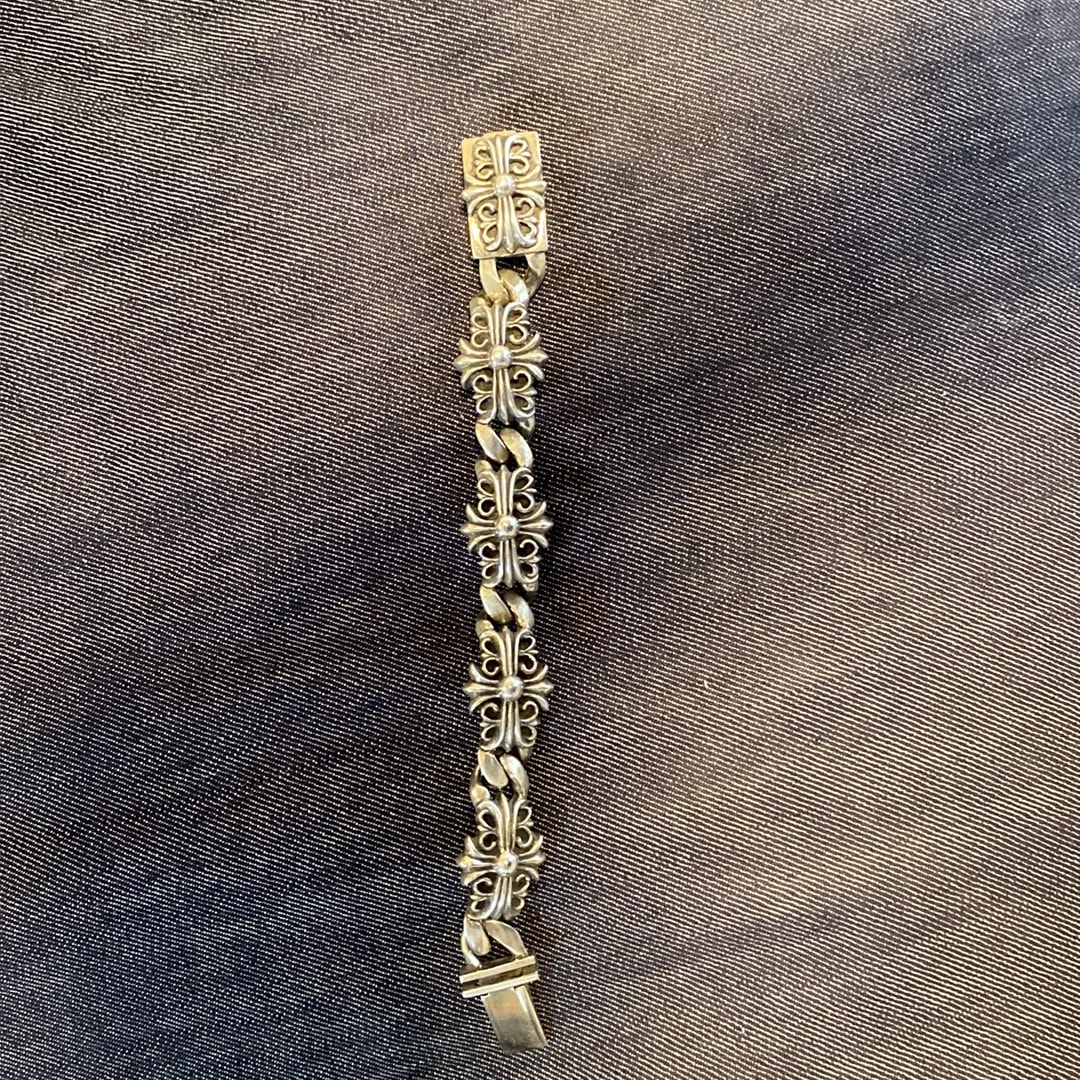 Chrome Hearts BS Fleur Link Bracelet "Silver"