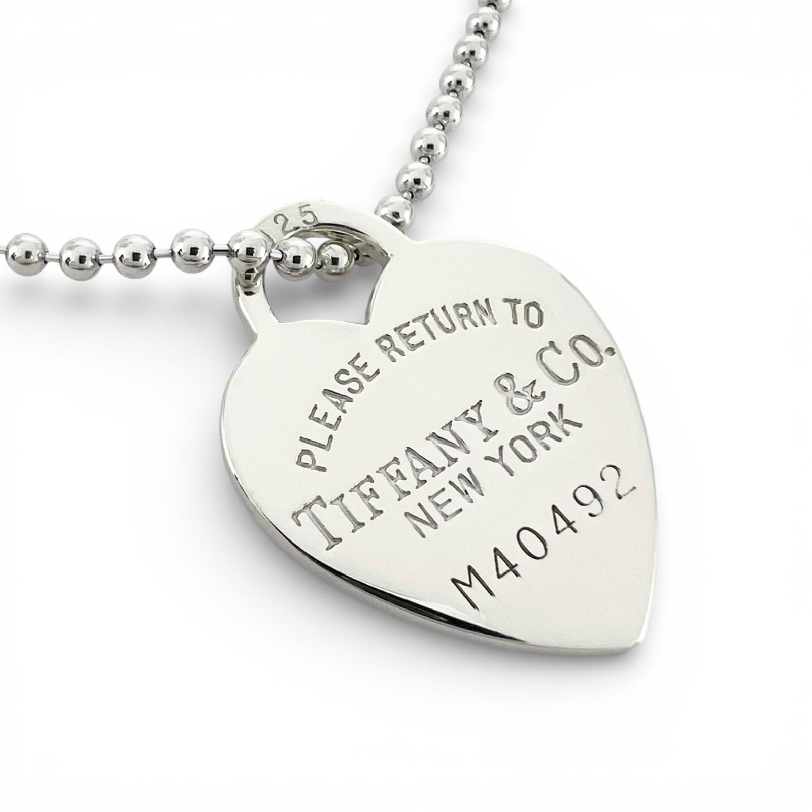 美品 TIFFANY&Co. ティファニー ネックレス シルバー925 シルバー レディース リターン トゥ ティファニー ハート【中古】