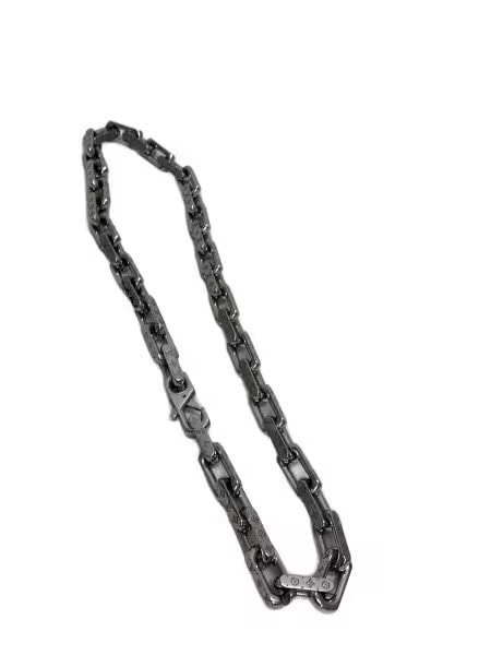 Louis Vuitton Monogram Chain Necklace "Silver"