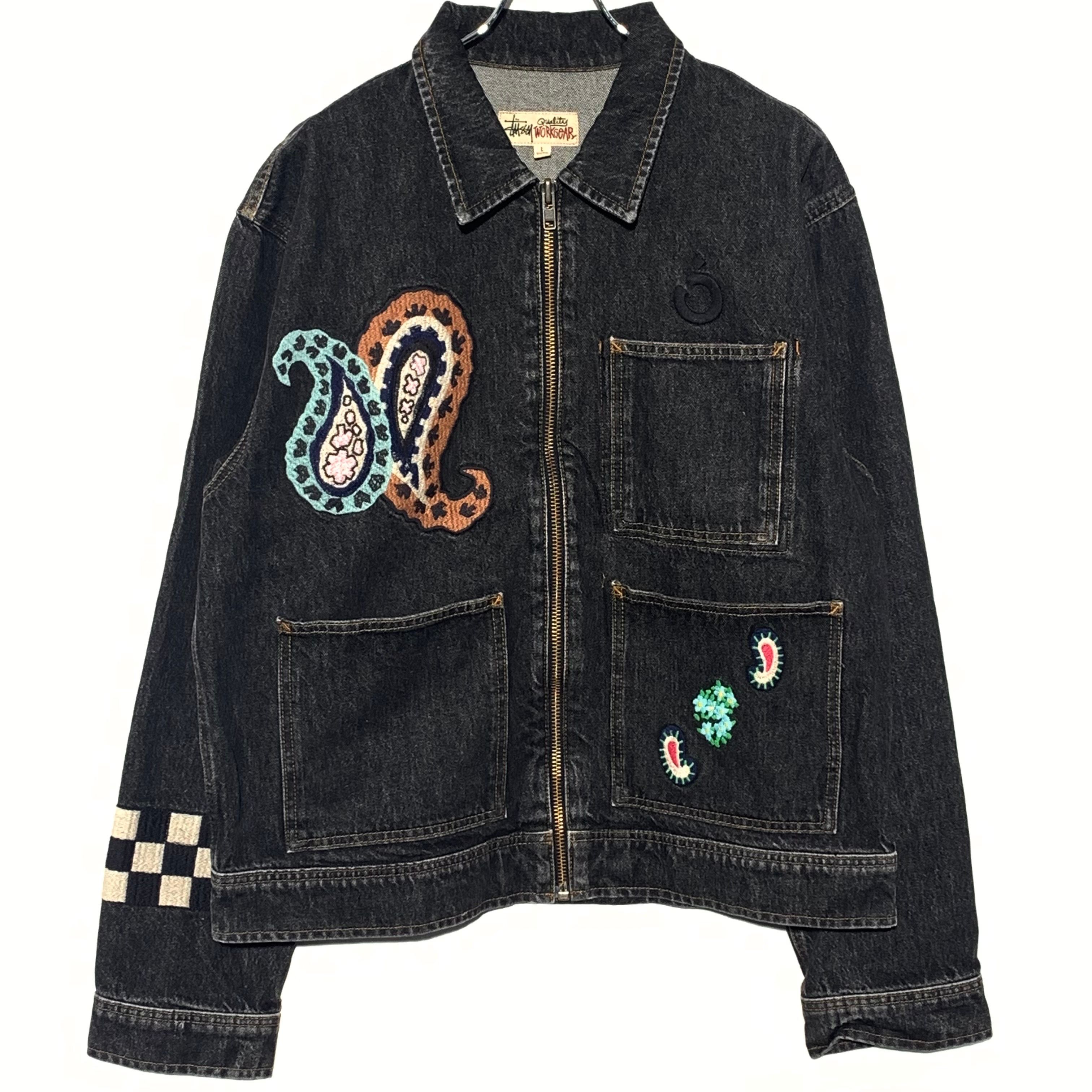 Stussy NOMA DENIM ZIP WORK JACKET "Washed Black"