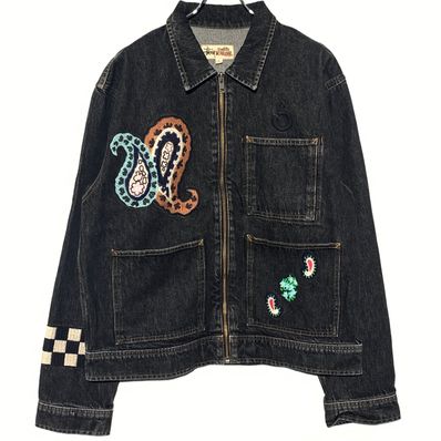 Stussy NOMA DENIM ZIP WORK JACKET "Washed Black"