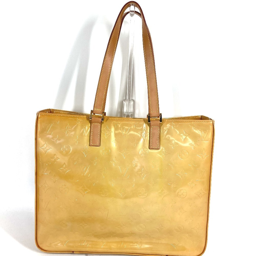 ルイヴィトン LOUIS VUITTON コロンバス M91023 モノグラムヴェルニ トートバッグ 肩掛け ショルダーバッグ モノグラムヴェルニキャンバス ベージュ