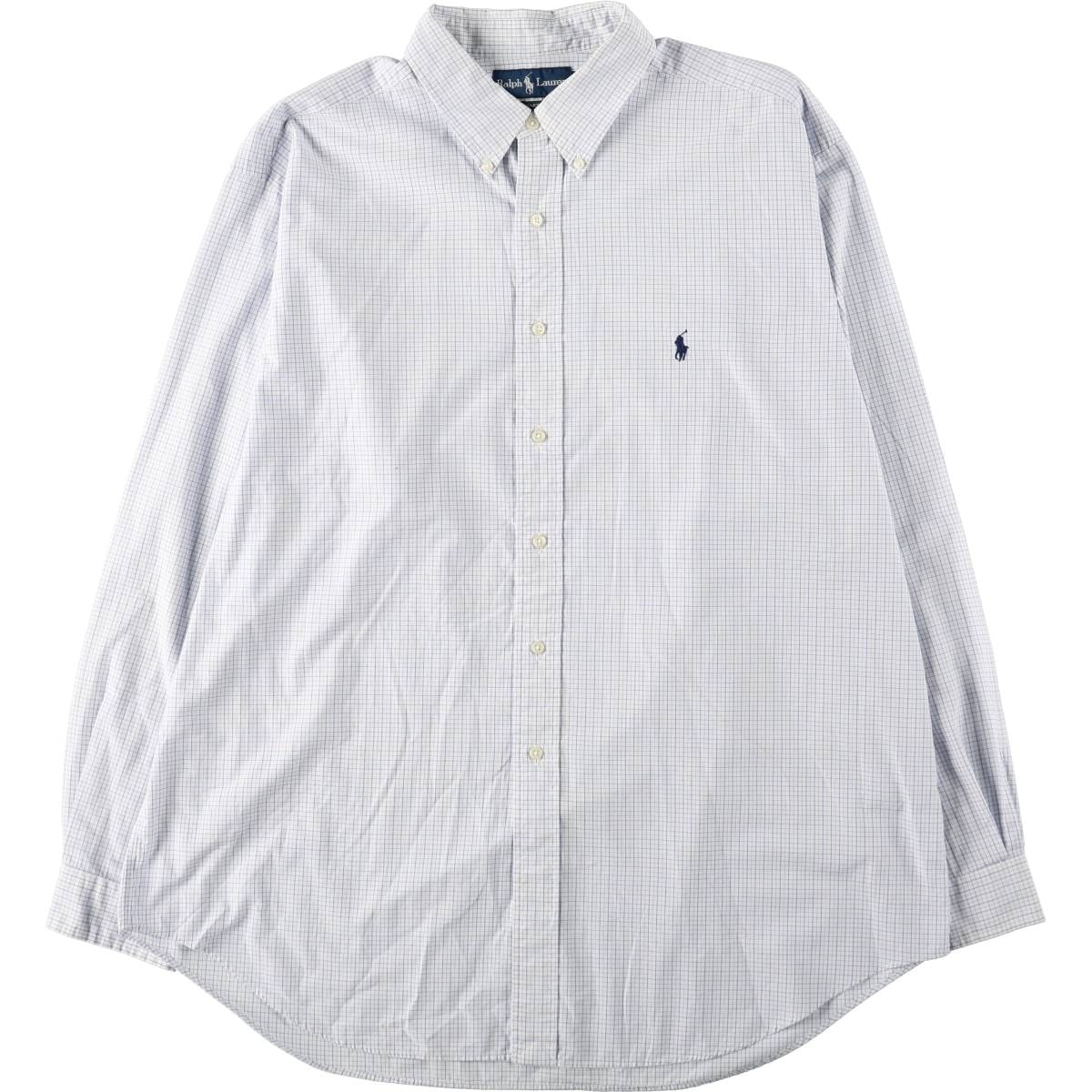 古着 ラルフローレン Ralph Lauren YARMOUTH 長袖 ボタンダウンチェックシャツ メンズXL相当/eaa666324