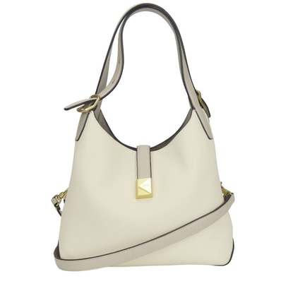【中古】 ケイトスペード ハンドバッグ カラーブロック レザー アイボリー グレージュ ゴールド金具 2WAY 斜め掛け ショルダー レディース 女性 Kate Spade
