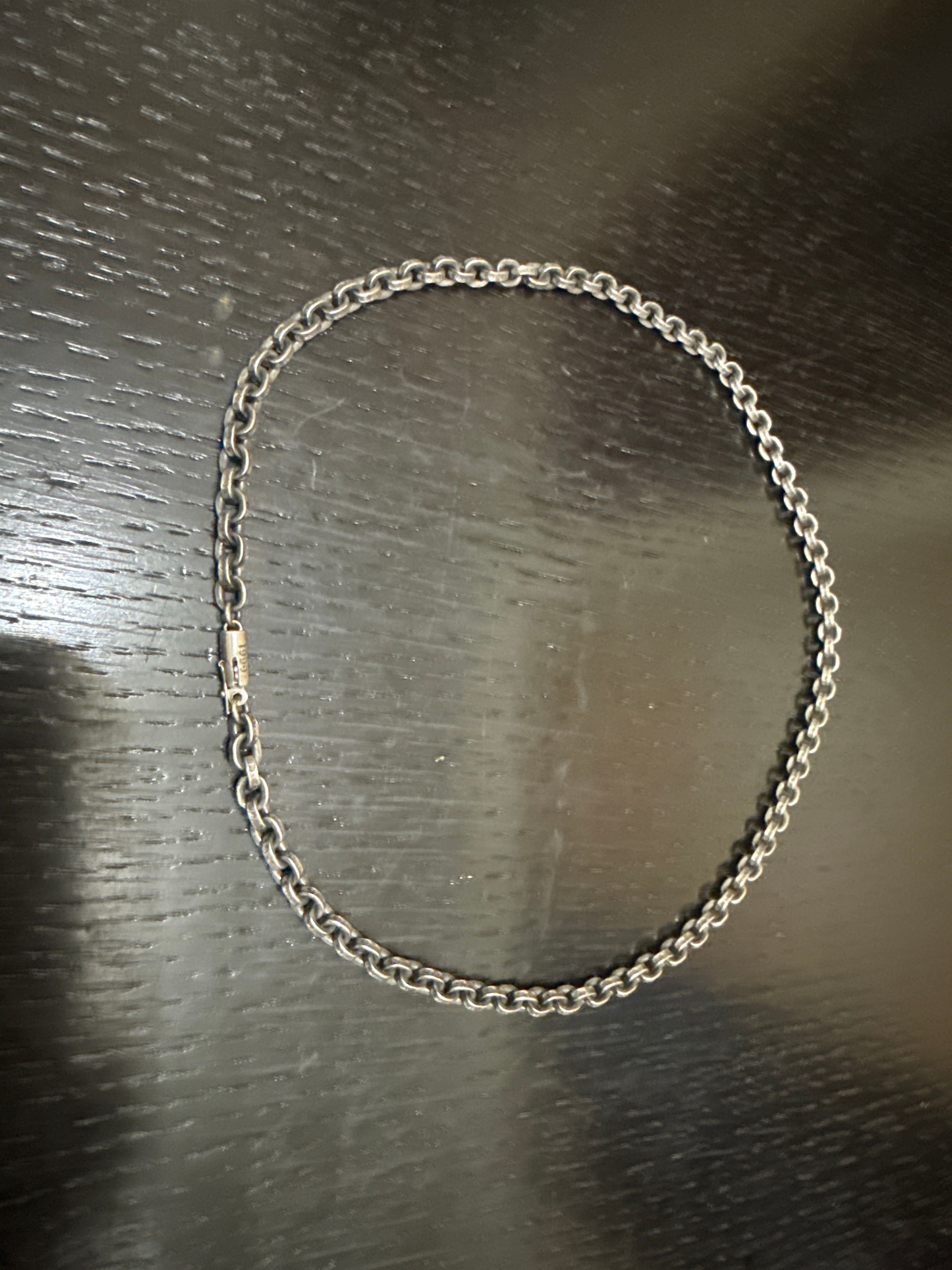 Chrome Hearts Paper Chain Necklace 45cm (18inch) "Silver"