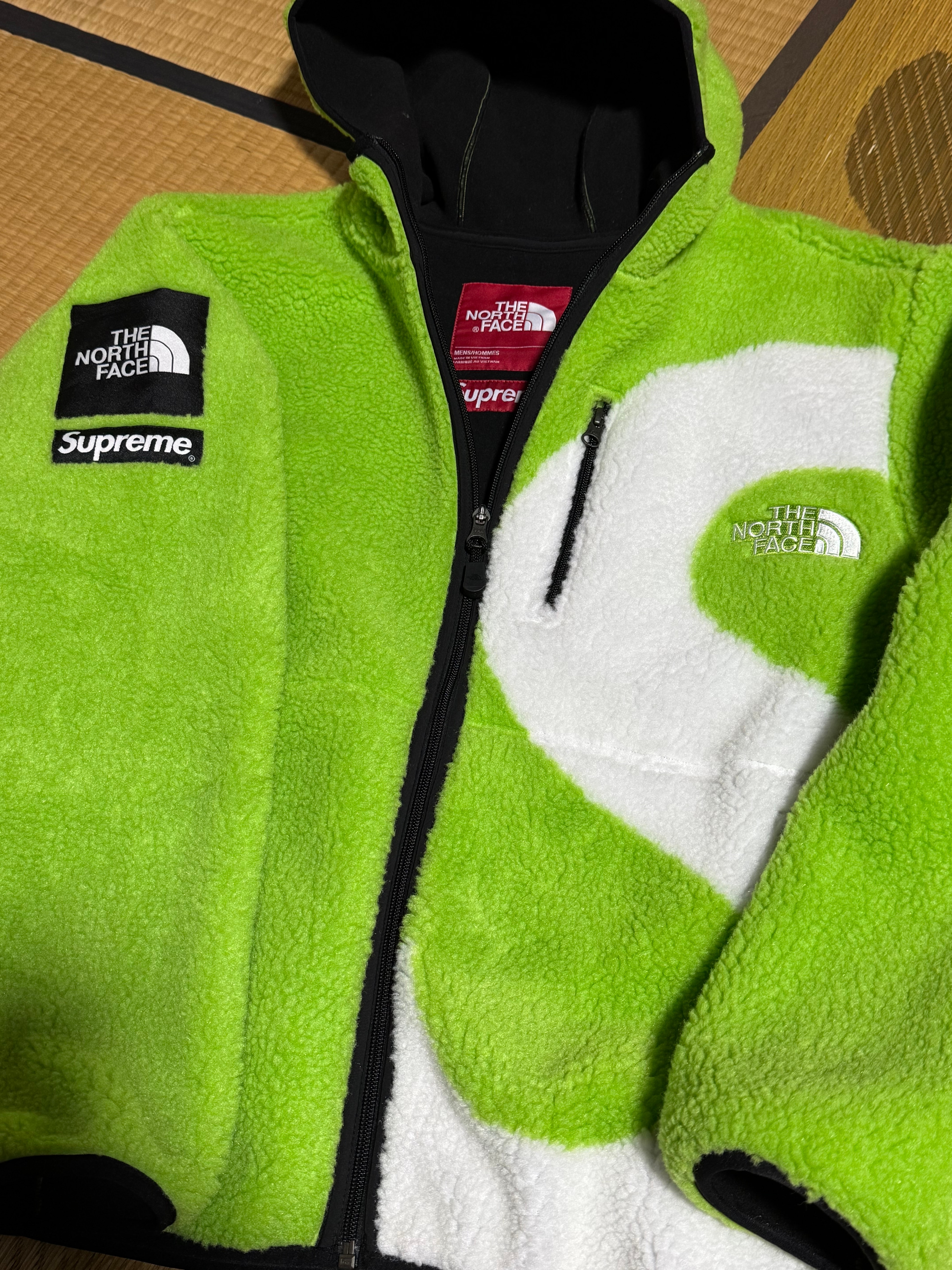 Supreme x The North Face S Logo Hooded Fleece Jacket "Green"