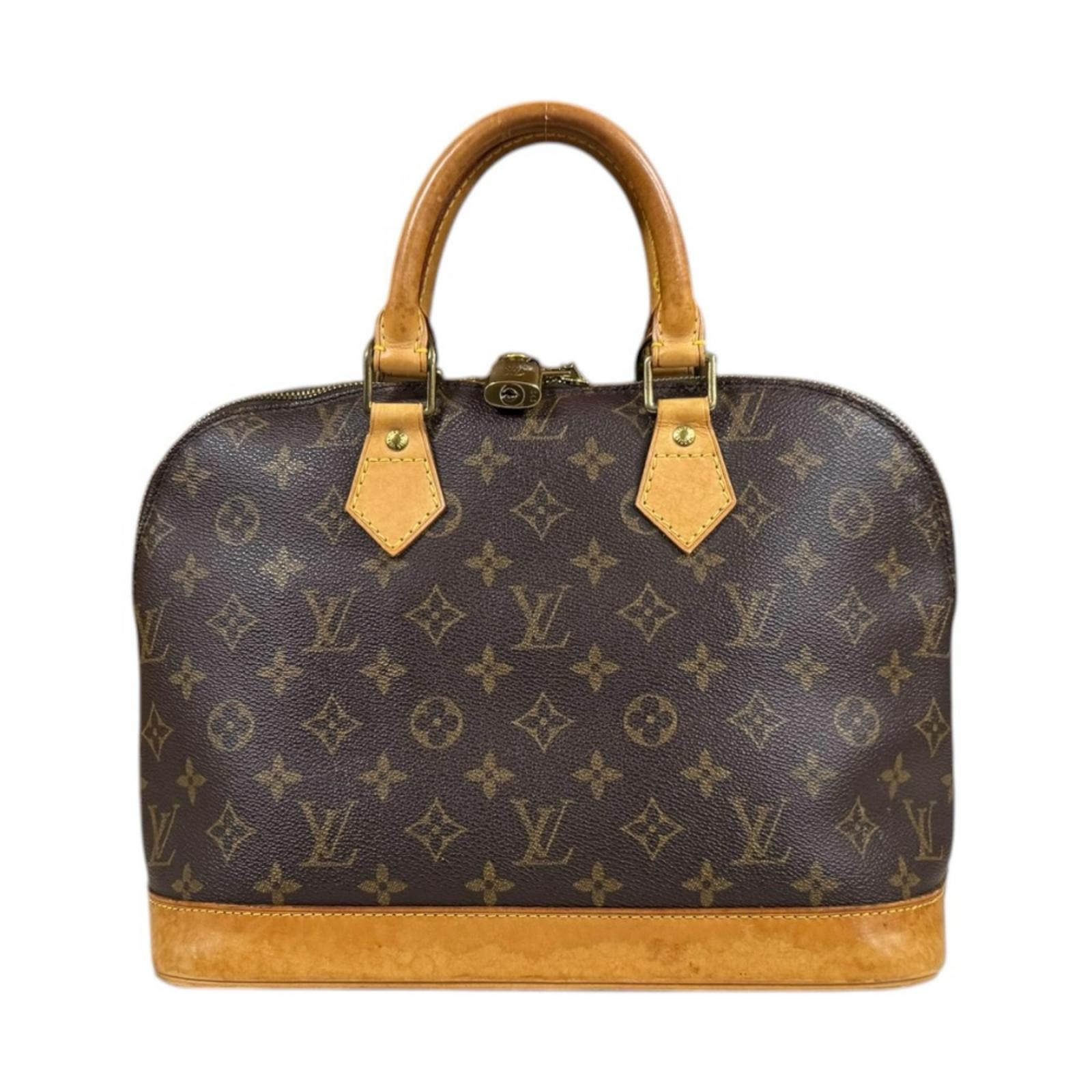 ルイヴィトン アルマ モノグラム ハンドバッグ モノグラムキャンバス M51130 ブラウン レディース LOUIS VUITTON  中古