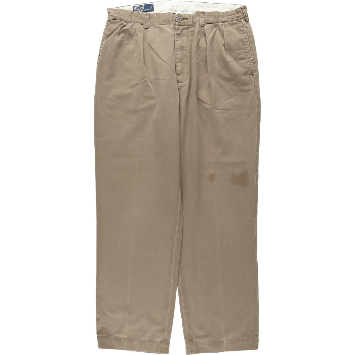 古着 ラルフローレン Ralph Lauren POLO by Ralph Lauren ANDREW PANT ツータック チノパンツ メンズw36相当/eaa650934