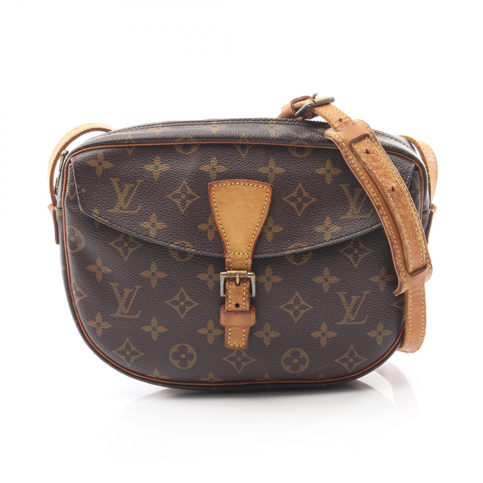 ルイ・ヴィトン LOUIS VUITTON ジョヌフィーユMM ショルダーバッグ バッグ レザー モノグラム レディース ブラウン系 M51266 【中古】