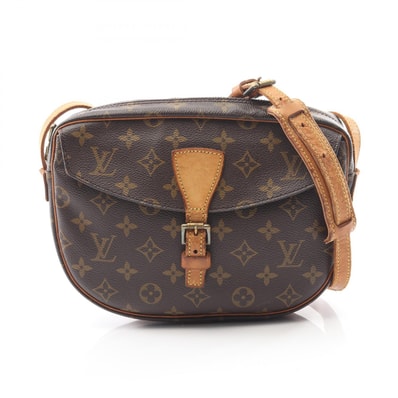 ルイ・ヴィトン LOUIS VUITTON ジョヌフィーユMM ショルダーバッグ バッグ レザー モノグラム レディース ブラウン系 M51266 【中古】