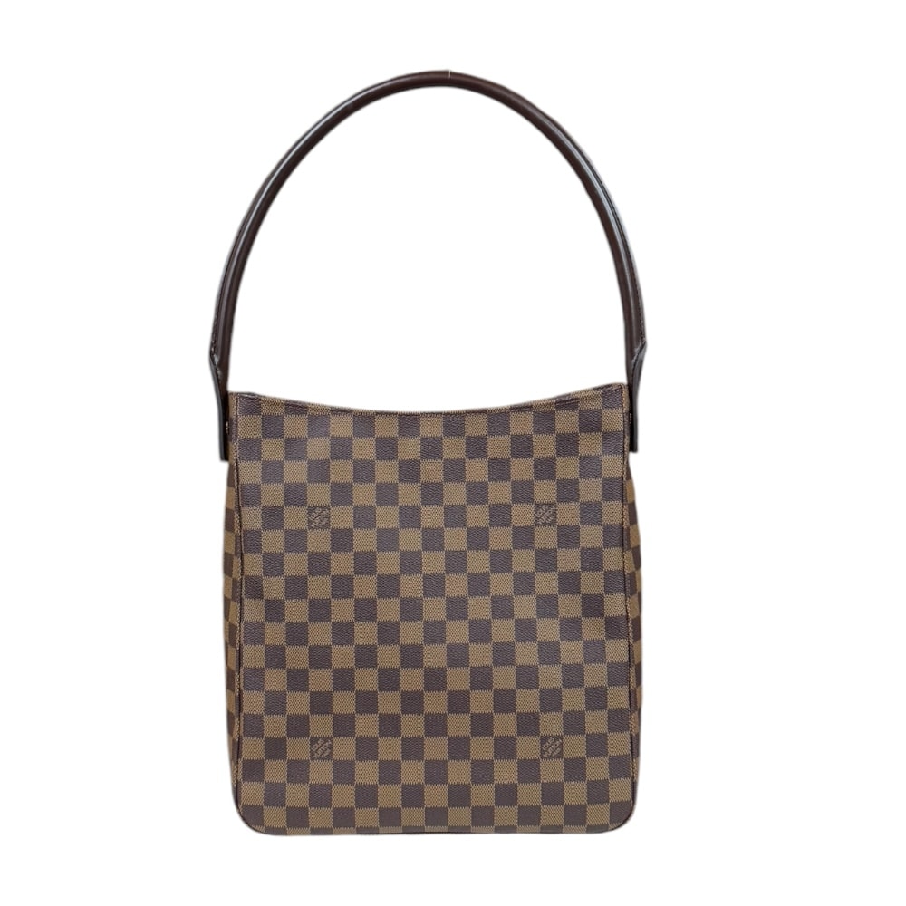 ルイヴィトン ルーピングGM ダミエ ショルダーバッグ ダミエキャンバス N51144 ブラウン レディース LOUIS VUITTON  中古