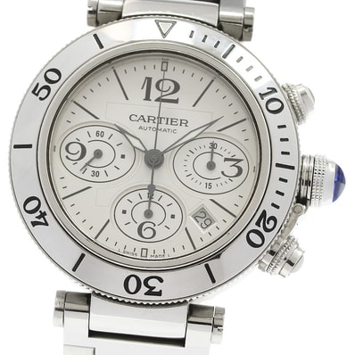 カルティエ パシャ シータイマー W31089M7 メンズ 【中古】